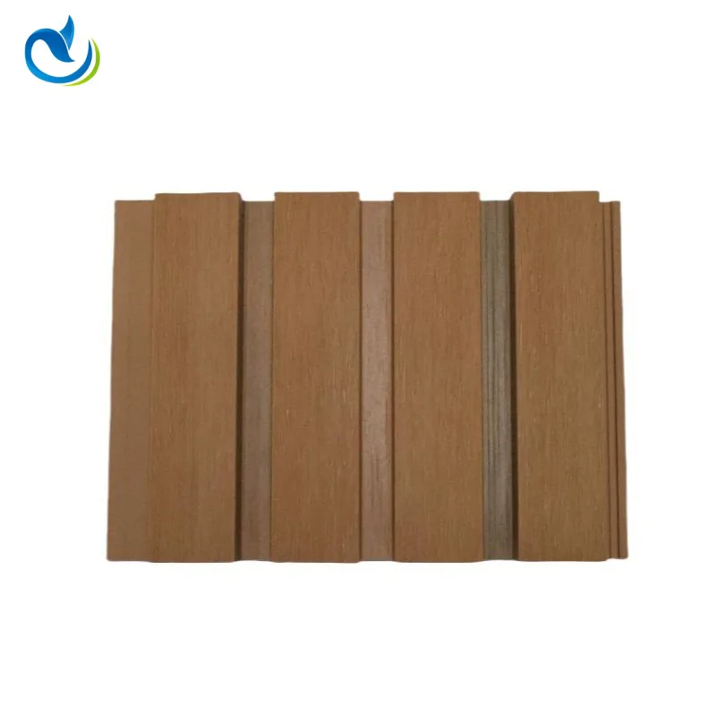 Painéis de parede exteriores em PE castanho